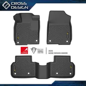 CROSSDESIGN TPE Floor Mats Liner Set Fit For 22-2025 Honda Civic Sedan 2023-25 Acura Integra  Upgraded Version