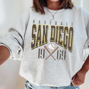 [SALE UP TO 50%] Vintage San Diego Baseball Crewneck Sweatshirt � Retro San Diego Baseball Shirt Gear, The Pads Fan Merch Tee for Men & Women
