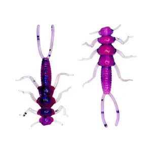 Creek BugZ XL (Stonefly) 2" - 10 pieces per pack - Artificial Fishing Baits Soft Plastic Fishing Lures - Trout, Bass, Crappie, Perch, Panfish, Salmon bait.