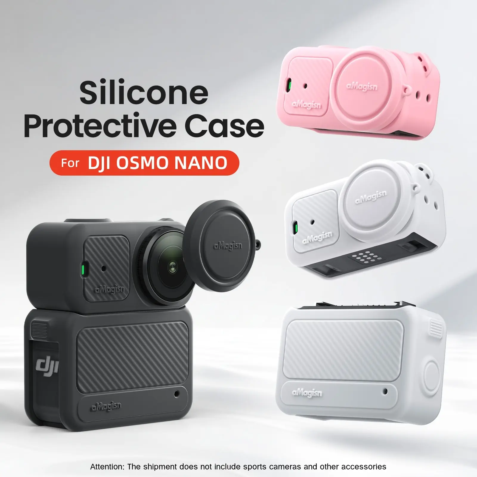 Dji Osmo Nano Silicone Protective Case, Portable Protection for Handheld Sports Camera Accessories, Durable & Lightweight Design, Photography Camera Accessories