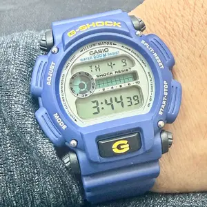 Brand new Casio G Shock blue Silicon digital watch for men' s latest DW9052-2