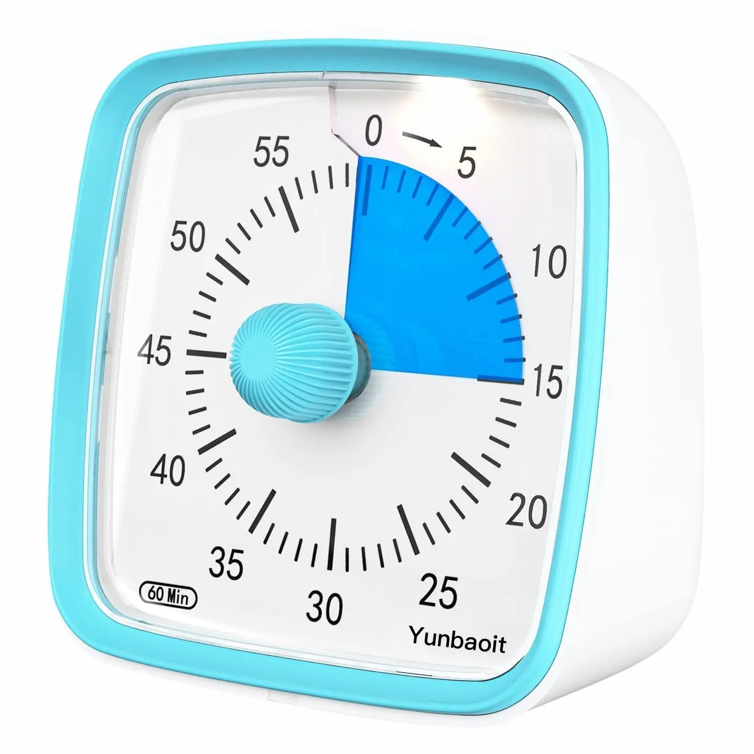 Yunbaoit Modern Kitchen Timer - Silent 60-Minute Adjustable Set with Pastel Visual LED Display, Night Light, Kitchen Utensil for Work & School Focus, Father’s Day Gift for Abs Training Support