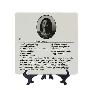 Mother’s Day Gift, Personalized Recipe Plate, Custom Plate, Family Recipe Keepsake, Custom Recipe Gift, Handwritten Plate, Square Plate Ceramic Traditional Collection