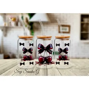 Dark Cherries - UVDTF Wrap for cups/hard surfaces sticker