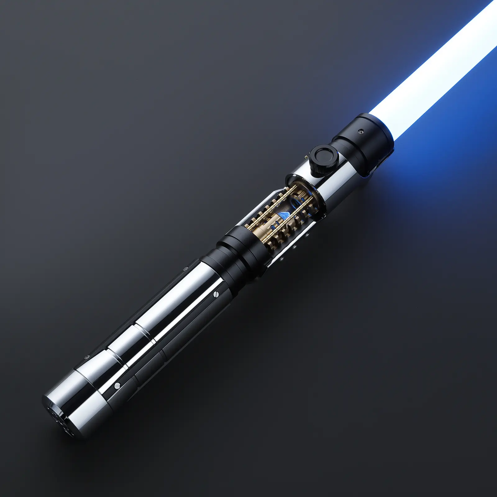 Crystal Core Chamber Lightsaber - XRGB & Proffie, Pro Modular Hilt, Rechargeable Cyberpunk LED Toy Sword with Motion Control, Sounds, Halloween Cosplay Gift for Kids by summerwins