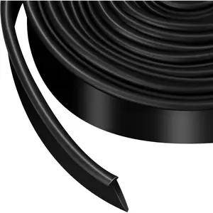 108 Inch Shower Door Seal Strip  Swing Doors Bathroom Seal Bottom  Sweep Replacement for  Bathroom Glass Shower Door(Black,Simple Style)