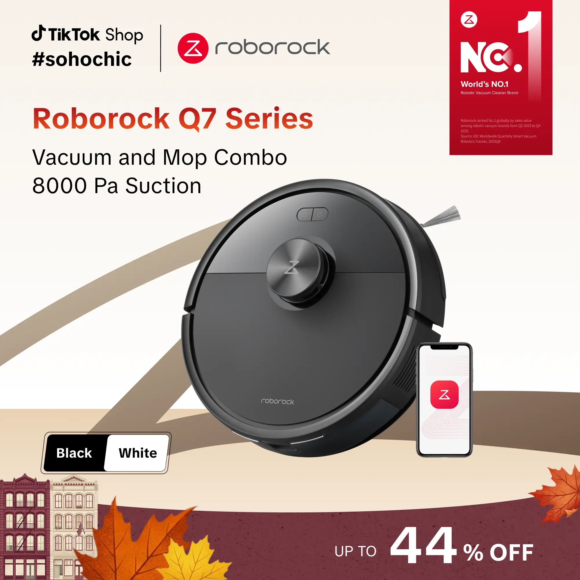 [SaleLink] Roborock Q7 Series Robot Vacuum and Mop Combo (Q7 L5), LiDAR Navigation, Pet Hair, Automatic Vacuum Cleaner for Home Robot, Self-Charging Robotic Vacuum Cleaning, APP-Controlled Mopping #tiktokshopstockup #roborocknewarrives