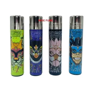 Clipper Carnival Animals collection Lighters Cute Trending Cool Unique Animals Refillable pocket size Lighters 4 Pack