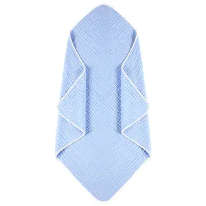 Yoofoss Baby Towels for Newborn 100% Muslin Organic Cotton Baby Bath Towel for Babies, Infant, Toddler and Kids, Large 32x32Inch, Soft and Absorbent Newborn Essential