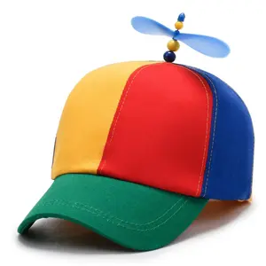 Colorful Propeller Hat Baseball Cap: Funny Adjustable Helicopter Cap Propeller Hat Adult Snapback Baseball Hat