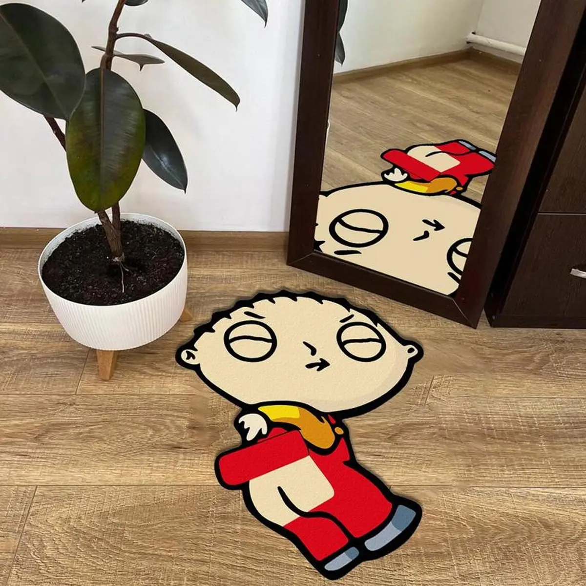 Fun Cartoon Design Rug, Cartoon Pattern Rug, Fluffy Area Rug, Floor Rugs, Indoor Rugs, Home Decorative Rug, Fashion Creative Irregular Carpet, Soft Comfortable Plush Mat, Suitable for Living Room Bedroom Bedside Closet Bathroom
