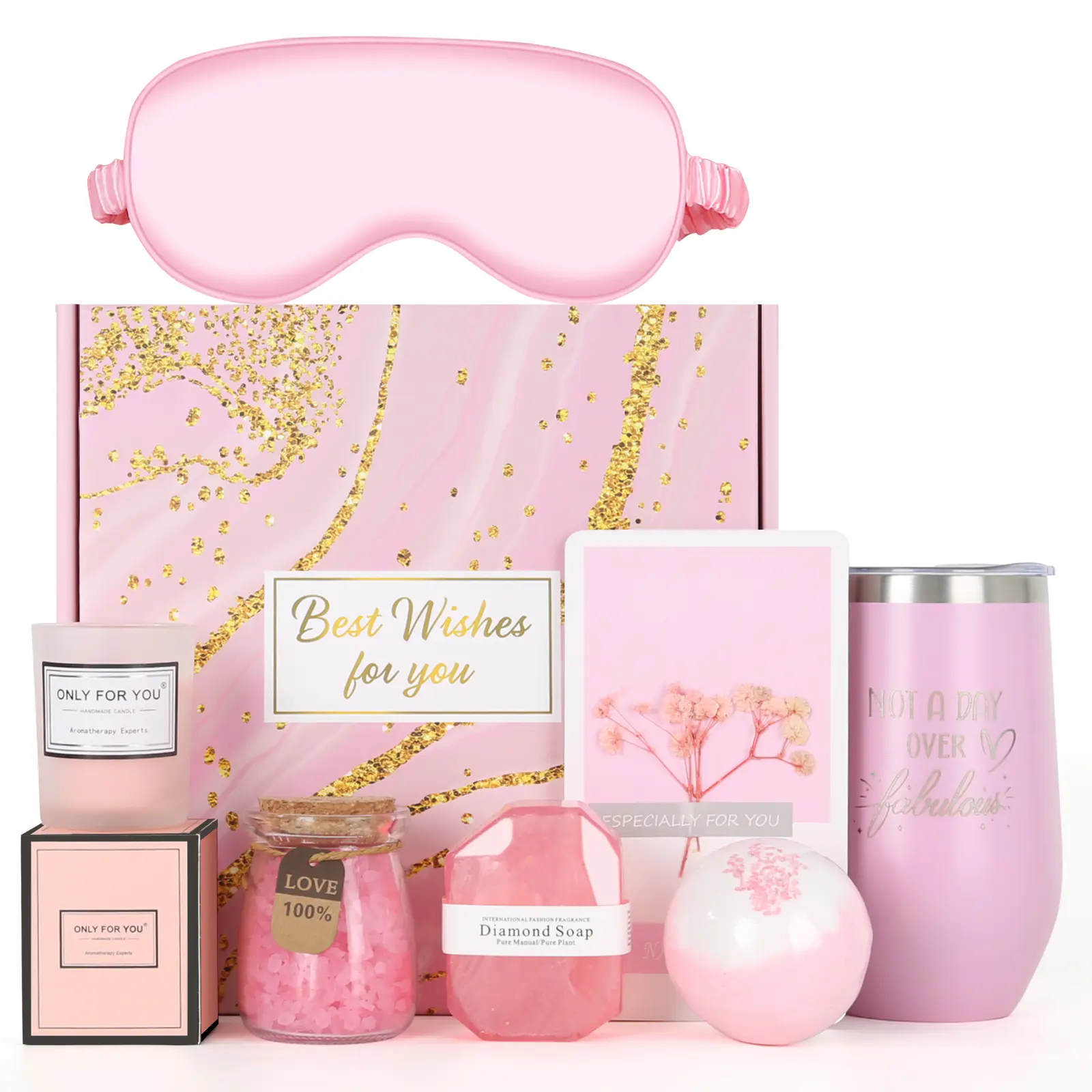 Christmas Gifts for Women, Unique Best Friend Gifts for Women, Relaxing Spa Gift Baskets for Women, Stocking Stuffers Gift Box for Her Friendship Mom Sister Wife Coworker Teacher Friends Female