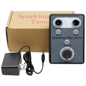 Car spark plug tester, car engine spark plug analyzer, dual hole spark tester with adjustable frequency ignition coil tool