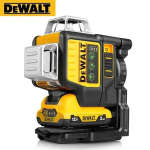 Dewalt DW089LG 12V Lithium Battery 12 Lines 360 Degree Vertical Laser Level with Green Meter for Outdoor Use
