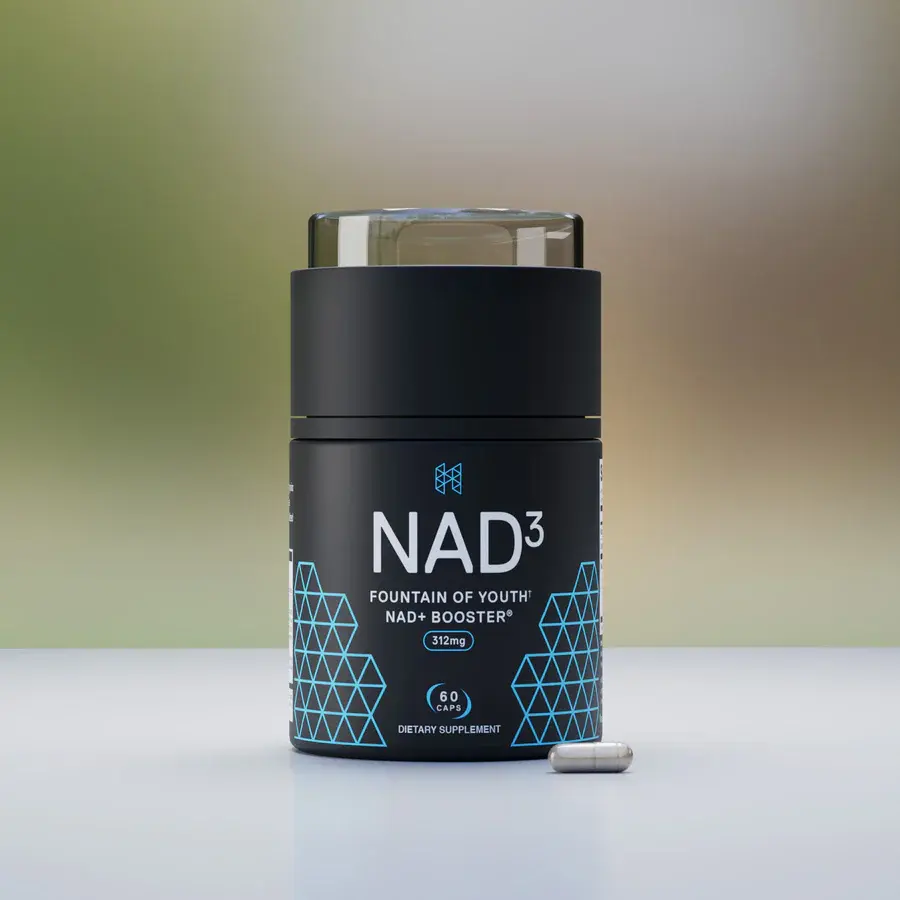 HPN NAD3 NAD+ Booster Patented Natural Dietary Supplement with Copper Nicotinic Acid - Theacrine, 60 Capsules (1-Month Supply), Cellular Health, Energy Support, Nicotine-Free, Clinically & 3rd-Party Tested