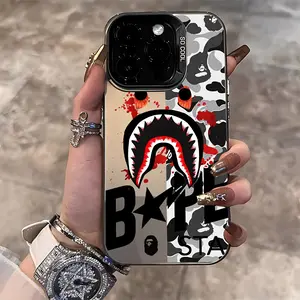 Fashion shark pattern design suitable for iPhone17,16,16plus,16pro,16promax,16e,iPhone 15,15Plus,15Pro,15ProMax,14,14Plus,14Pro,14ProMax,13,13Pro,13ProMax,12,12Pro,12ProMax,11,11Pro Max,7,8,X,XS,SE phone case, Casing
