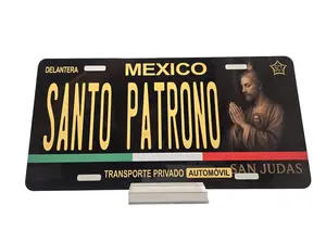 Car Plate Decorative Santo Patrono, Personalized Novelty Car Plate San Judas, Personalized Car License Plate Santo PatronoSan Judas
