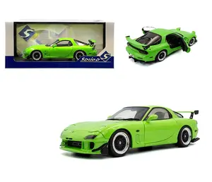 SOLIDO 1999 MAZDA RX7 TYPE RS FD3RS RHD NEON GREEN 1/18 DIECAST MODEL CAR S1810606-7A