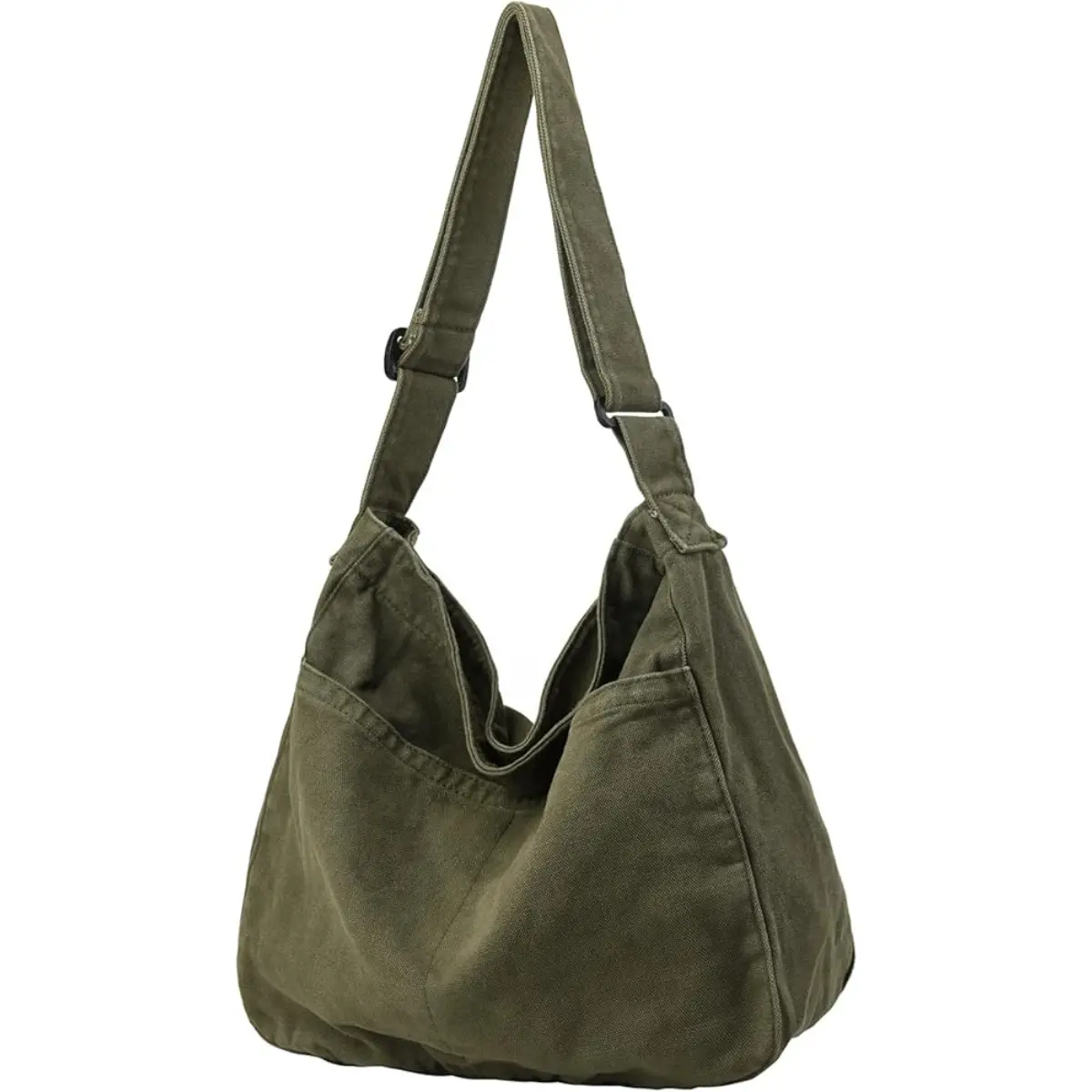 RIVERICH Canvas Tote Bag Casual Hobo Crossbody Shoulder Bag for Women and Men Large Purse Messenger Bag Travel Work