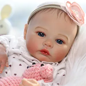 [WOOROY] Reborn Baby Doll - 18 In Newborn Realistic Baby Doll, Cloth Body, Hand-painted Hair, Birthday & Christmas Gift for Kids Ages 3+
