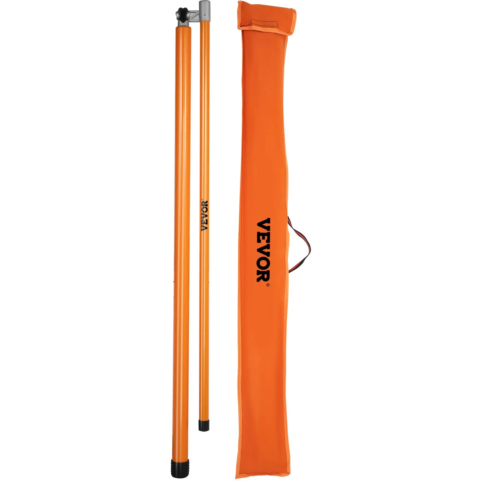 【Summerfinds】VEVOR Load Height Measuring Stick, 20\' Sturdy Fiberglass Truck Height Stick with Adjustable Pole, Non-conductive Truck Height Measuring Stick with Carrying Bag, Height Stick for Trucks, Car Haulers