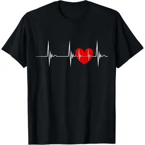 Cardiologist Cardiology Heart ECG Heartbeat Pulse Heart Surgeon T-Shirt