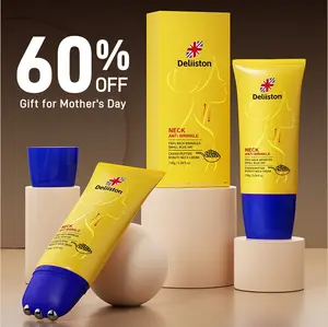 【Deliiston】Neck Cream Anti-Wrinkle, Deep Hydration, Firms & Tones, Natural Ingredients, Perfect for All Skin Types, Body Care Hydrating Lightweight Serum