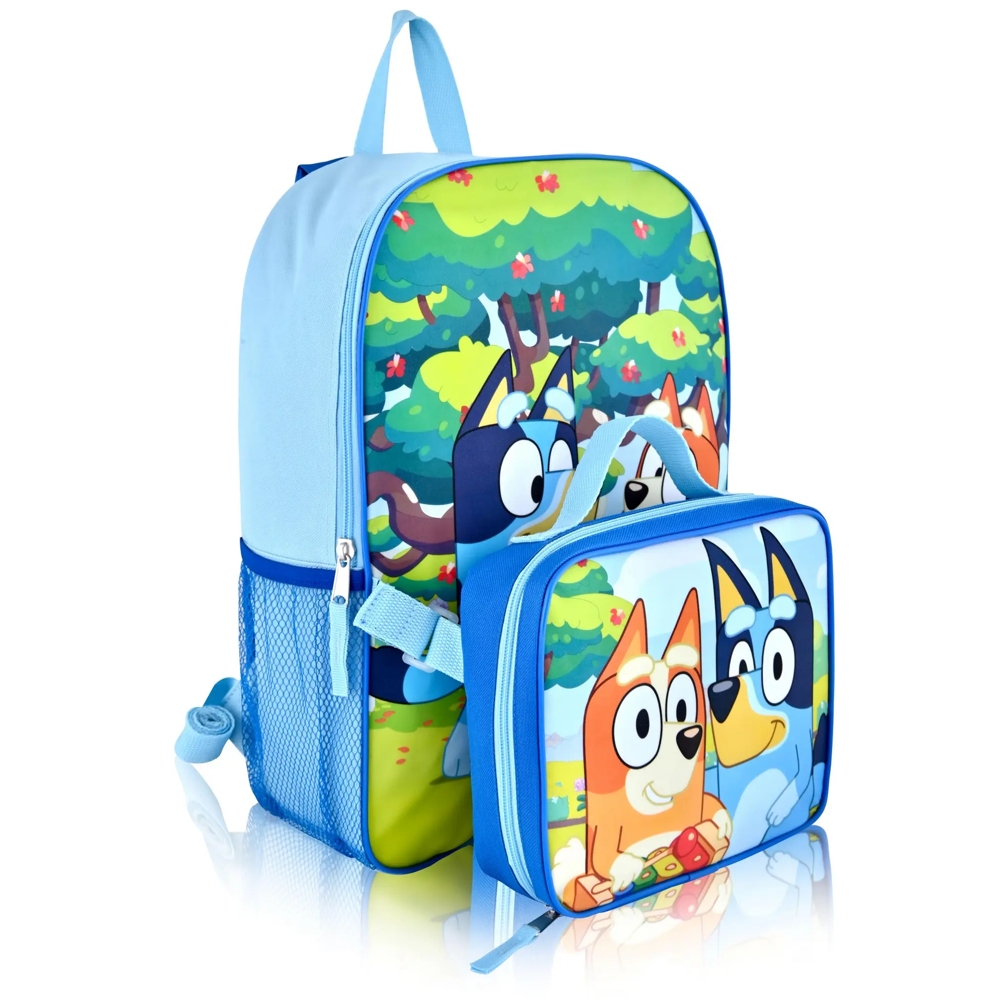Fast Forward Backpack for School and Lunch Box Knapsack and Insulated Lunch Bag Lunch Box