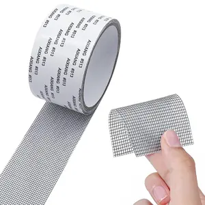 2" x 15FT Grey Screen Repair Tape, Strong Adhesive Window Screen Repair Kit for Window & Door Mesh Tears and Holes
