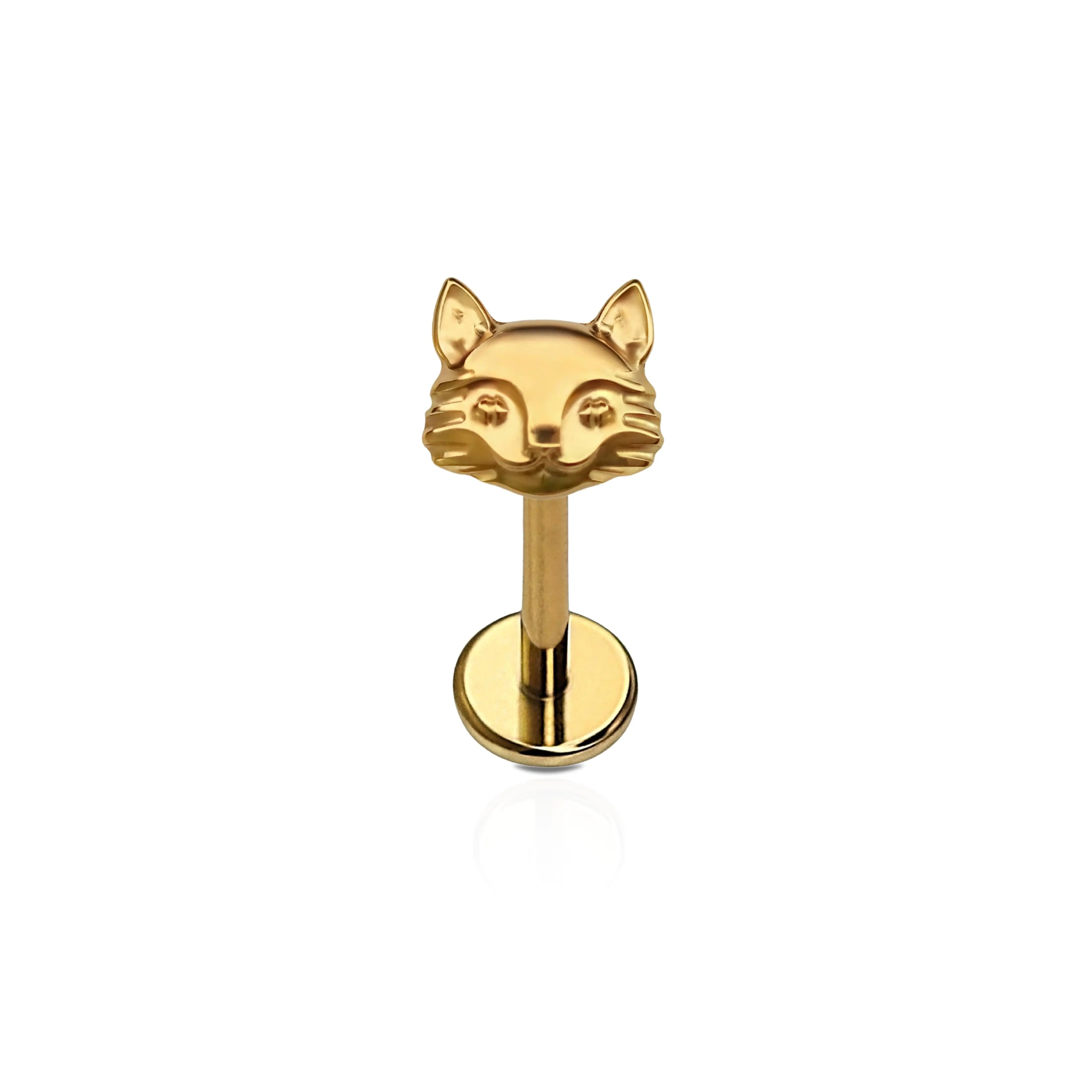 Cat Face Flat Back Stud Cat Face Flat Back Stud