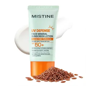 【NEW】[Mistine Official] SPF50+ Mineral Face Sunscreen Lotion | Lightweight, Non-greasy | Natural Finish | Non-irritating | No Pilling | Dermatologist Tested | Gentle Formula | Sensitive & Acne-Prone Skin Friendly | Daily Use | Hydrating #SummerWins