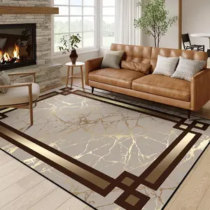 1 piece living room carpet, soft and comfortable home carpet mat, marble pattern design, non-slip large size floor mat, contemporary rugs, Decorative rug mat, Christmas home decoration, suitable for home living room and bedroom lounge study