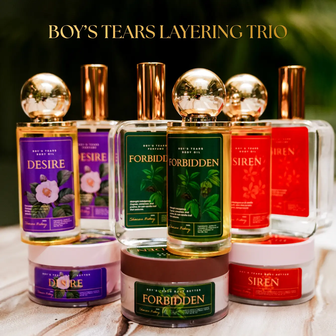 The Skincare Bakery: Boy's Tears Layering Trio