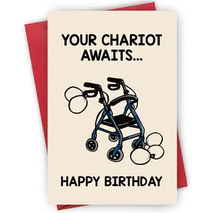 Funny Happy Birthday Card, 1/3/5 Counts Vertical Cards Greeting Card with Envelope, Birthday Gift for Grandma Grandpa Dad Mom Him Husband Boyfriend Girlfriend, Stationery, Birthday Card Wife, Birthday Card Son