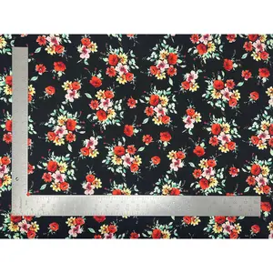 Liverpool Knit Floral Print Fabric