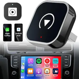 Mini Wireless CarPlay Adapter Plug and Play Converts Wired CarPlay to Wireless Auto Reconnect Bluetooth 5.1 Dual Band 2.4G 5.8Ghz for iPhone USB C,for Valentine’s Day Gift