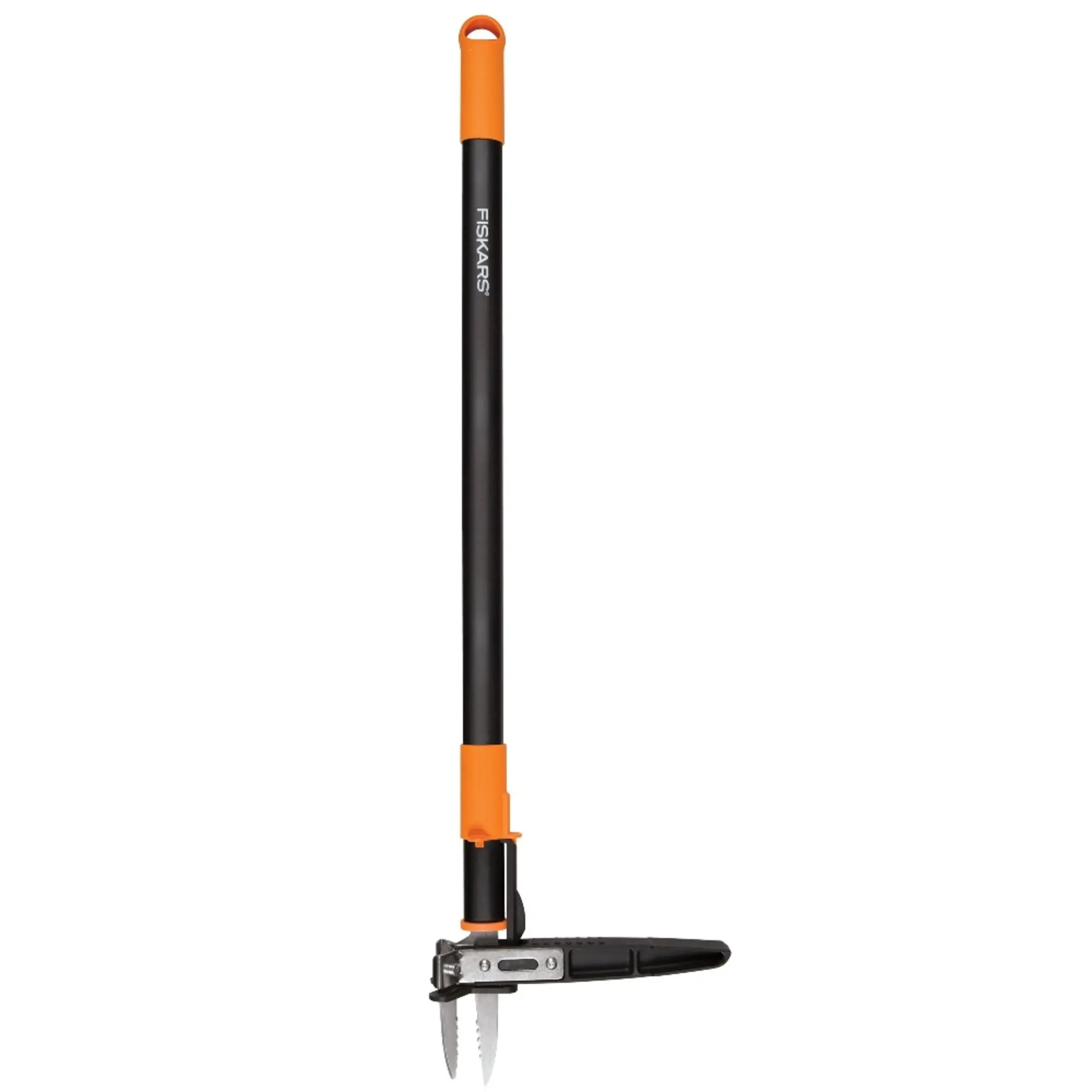 Stand Up Manual Weeder with 39 Inch Long Handle, Stainless Steel Serrated Claws, Easy Eject Weed Puller Tool for Removing Dandelions, Thistles and Garden Weeds, Single