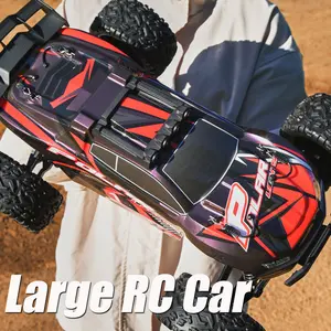 1:8 All Terrain High Speed Off Road RC Cars For Adults, 45KM/H Racing Drifting Climbing Truck, 2.4Ghz Remote Control, LED Lights, 2 Rechargeable 2600mAh Batteries, Birthday Christmas Party Gifts