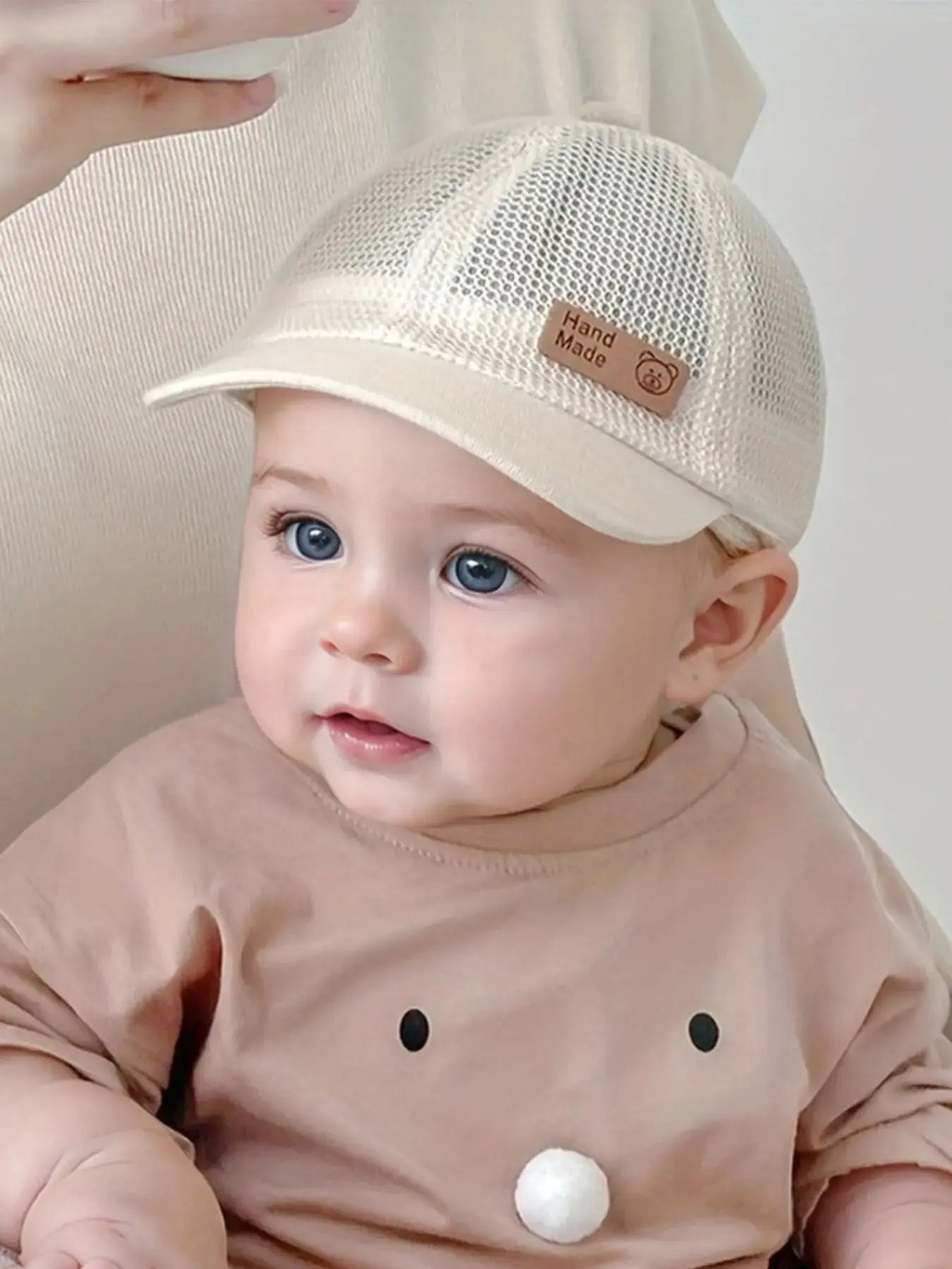 Baby Sun Protection Baseball Cap - Breathable Mesh Infant Sun Hat for 6-24 Months, Lightweight Fit Protective Cap for Outdoor Play, Summer Outdoor Travel Use