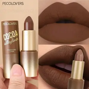 Brown Lipstick, High Color Rendering, Lip Color Pigment, Red and Nude Lipstick, Non-stick Lipstick, Lightweight Lipstick, Suitable for All Skin Types