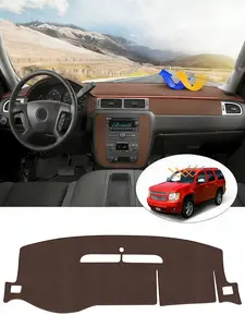 KUST Dash Cover Fits for Chevy Chevrolet Silverado 1500 LT/WT 2007-2013 2500 HD / 3500 HD/GMC Sierra 2007-2013 (Only Fit Models with Two Glove Boxes)