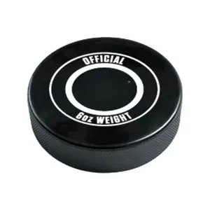 12-Pack Ice Hockey Pucks - 6oz - Black Rubber Pucks in a Mesh Bag Ideal for Ice Hockey Team