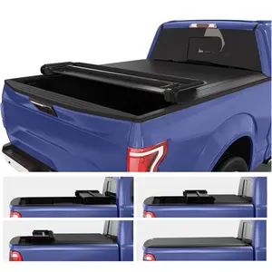 5'8" (70") Bed Soft Quad-Fold Truck Bed Cover Fits for Chevy Silverado/GMC Sierra 1500 New Body Style 2019-2026 Without Multi-Flex Tailgate