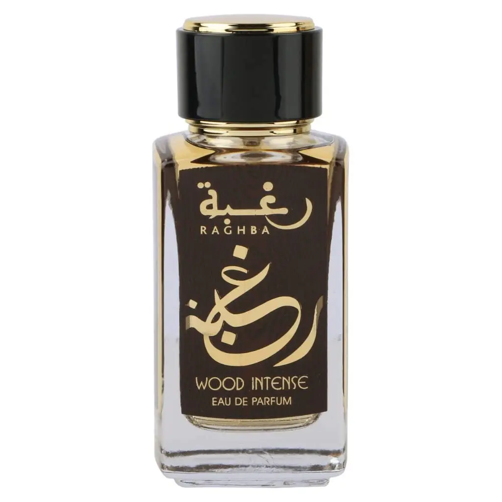 Lattafa Raghba Wood Intense Eau de Parfum, Long-Lasting Unisex Fragrance with Amber, Vanilla & Smoky Oud Notes, 3.4 fl oz Spray, Fragrances, Men's Fragrance