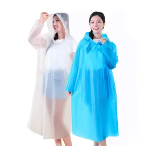 7 Pcs Plain Disposable Raincoat, Thickened and Lengthened, Explosion-proof Rain Travel One-piece Raincoat, Portable Card Adult Hiking and Rafting Raincoat Menswear Clothes Uniforms Workwear Operator