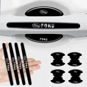 4PCS/8PCS Car Door Handle Bowl Protective Stickers Anti-collision Decal for Ford Mustang Mondeo Focus Fiesta Escape Kuga Ecospor