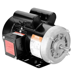 VEVOR 1.5HP Electric Motor 3450 rpm, AC 115V/230V, 56 Frame, Air Compressor Motor Single Phase, 5/8 Keyed Shaft, CW/CCW Rotation for Agricultural Machinery and General Equipment