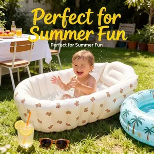 Inflatable Bath Tub, Baby Inflatable Play Pool, Indoor Kids Swimming Pool, Foldable Safety Guard, Fun & Safe Playtime, Swimming Pool Portable
