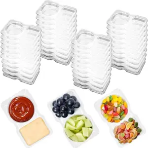 20-Pack Reusable Snack Containers with Lids, Portion Control Food Storage, Ideal for School Office Travel Lunch Prep, Plastic Food Storage, Meal Prep Containers