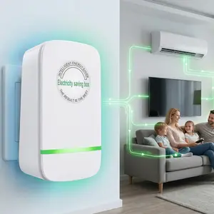 Smart Plug Device, Energy Saving Plug Stop Watt Device Plug-in for Home & Office US Plug Safe Durable Universal Electricity Saver